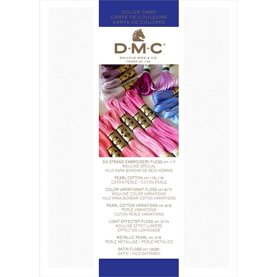 DMC&#xAE; Needlework Threads Printed Color Card
